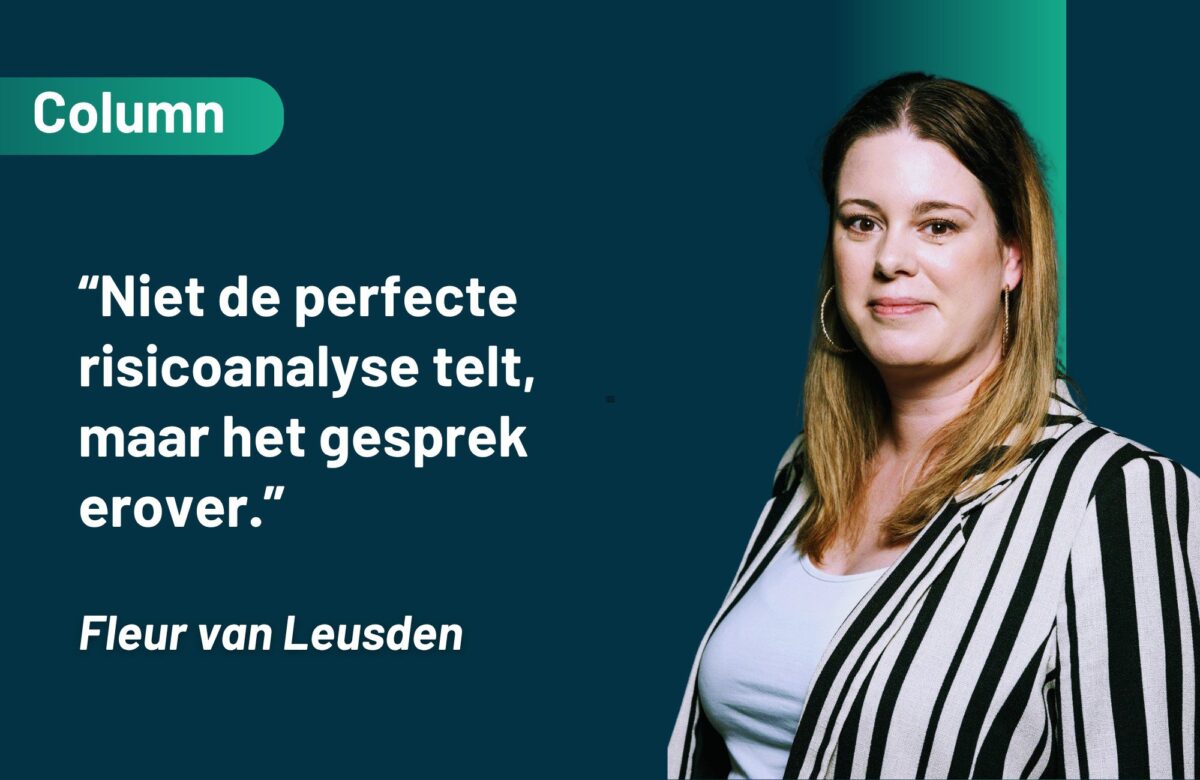 De kans op een goede risicoanalyse is: 50/50 cover