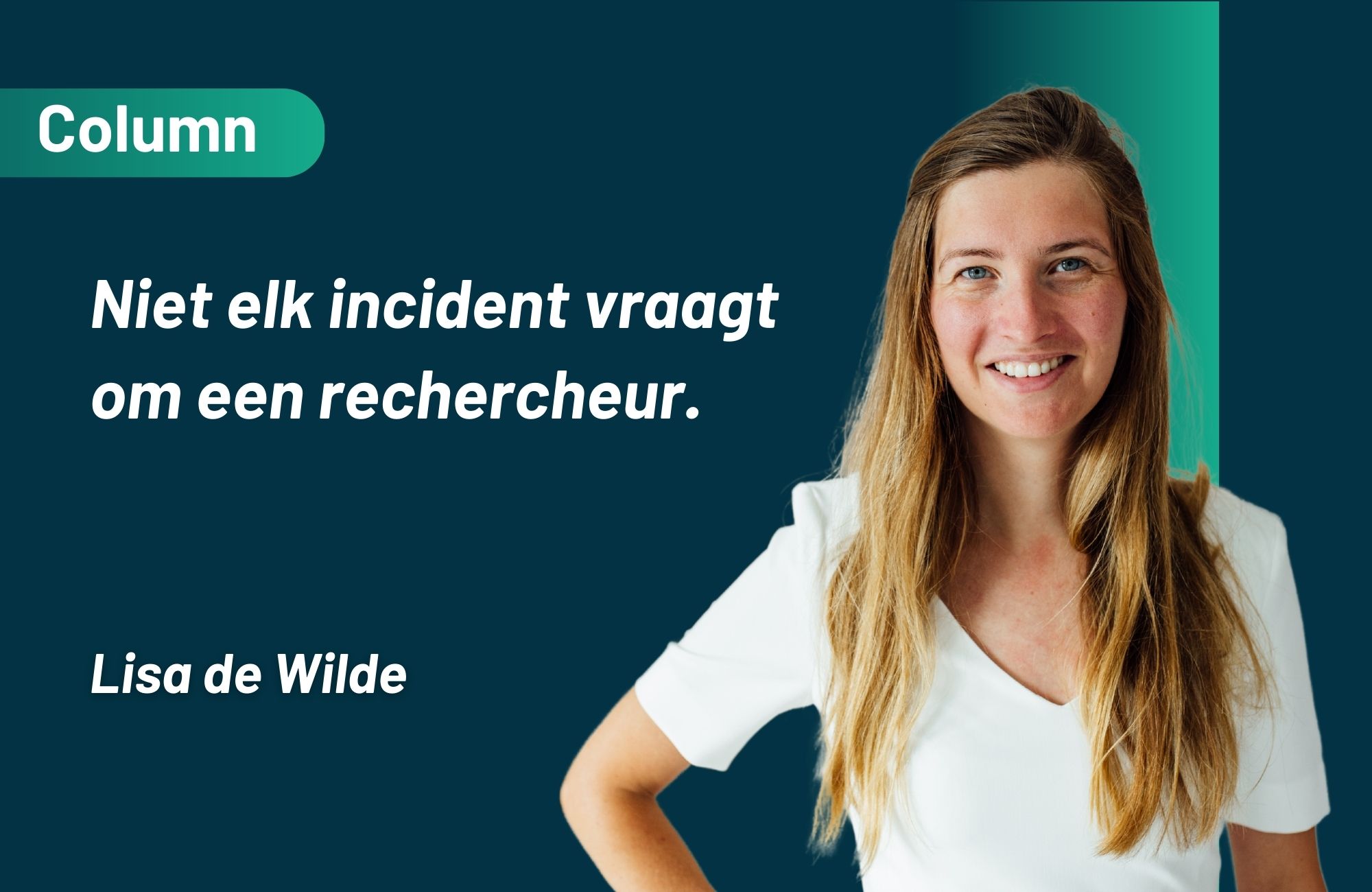 De gele pas in incident response. Slimme marketing of daadwerkelijk nodig?
