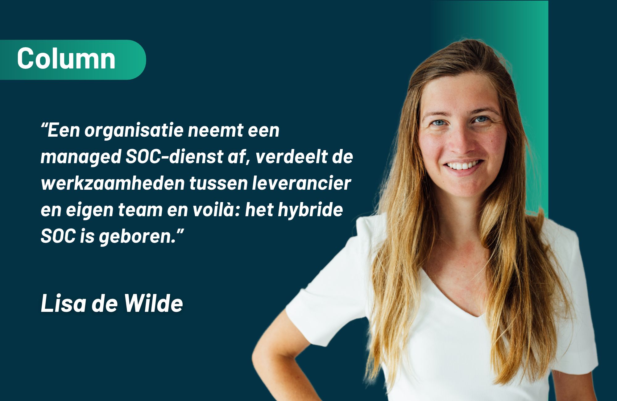 Wat taken verdelen met je leverancier maakt je SOC niet hybride
